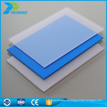 Calidad garantizada resistente al calor 6 mm policarbonato invernadero pc sólido plástico transparente panel de pared